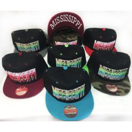 Snap Back Flat Bill MultI-Color Mississippi Assorted