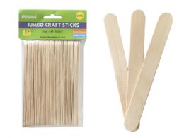 72 Units of 50 Piece Jumbo Craft Stick - Craft Wood Sticks and Dowels