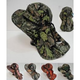 24 Wholesale Wholesale Camo Summer Hunting Fishing Hat With Neck Cover