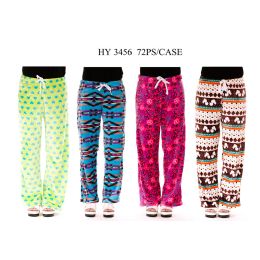 72 Units of Womans Lounging Pants Assorted Prints - Womens Pants