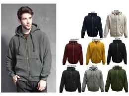 12 Wholesale Men's Fleece Hoodie Assorted Solid Colors Pack aa