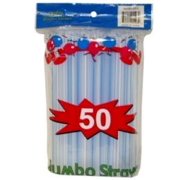 96 Pieces 50pc Jumbo Straw - Straws and Stirrers