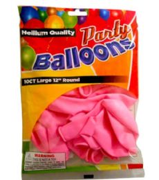 48 Wholesale 10PC PINK BALLOONS STANDARD
