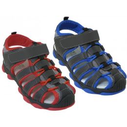 24 Pairs Kid's Hiker Sandals - Boys Flip Flops & Sandals