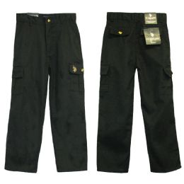24 Units of Boys Adj. Waist Cargo Pants - Boys Jeans & Pants