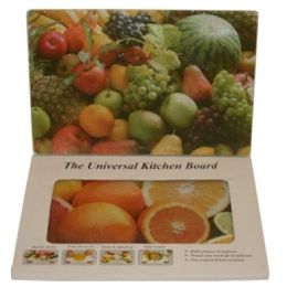 96 Wholesale Cutting Board With Assorted Design Glass