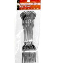 144 Wholesale 4pc Forks Stainless Steel