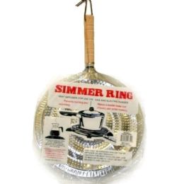 144 Wholesale Simmer Ring With Wooden Handle 21cm