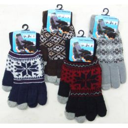 36 Pairs Men's Touch Screen GloveS-Pattern - Conductive Texting Gloves