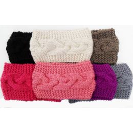 72 Pieces Knit Head Band Assorted Colors - Ear Warmers