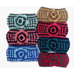 72 Wholesale Knit Head Band Assorted Colors