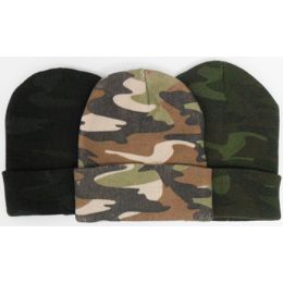 72 Wholesale Camouflage Ski Hat
