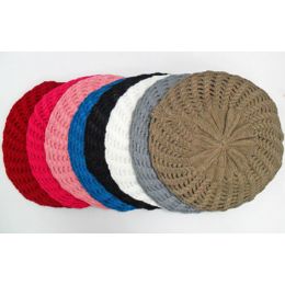 48 Pieces Double Layer Knit Beret - Fashion Winter Hats