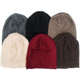 48 Pieces Ski Hat W/ Fur Lining - Winter Beanie Hats