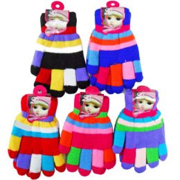 72 Pairs Colorful Kids' Gloves - Kids Winter Gloves