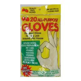 144 Pairs 16pc Disposable Gloves - Kitchen Gloves