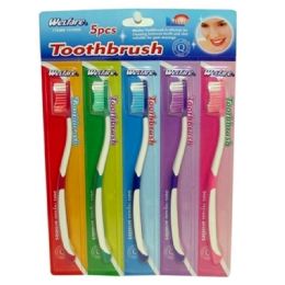 144 Pieces 5pc Toothbrush - Toothbrushes and Toothpaste