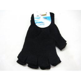 96 Wholesale All Black FingeR-Less Glove