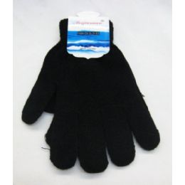 96 Pairs Women Black Magic Glove - Knitted Stretch Gloves