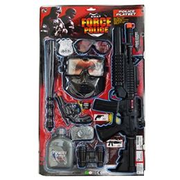 18 Wholesale 9 Piece Swat Police Force Play Sets.
