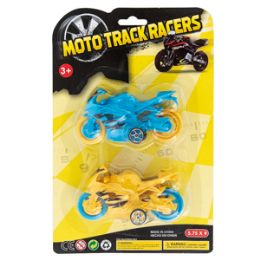 72 Wholesale Moto Track Racers - 2 Piece Set