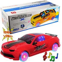 48 Wholesale Jumbo BumP-N-Go Sports Cars W/3d Lights & Sound