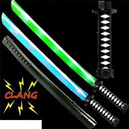 48 Wholesale Light Up Ninja Swords W/sound & Scabbard