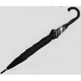 60 Wholesale Black Automatic Umbrella W/ Silver Lining