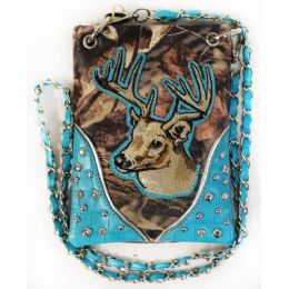 10 Wholesale Wholesale Rhinestone Camo With Deer Crossbody Phone Purse