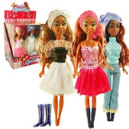 72 Pieces Ethnic Amelia Trendy Dolls. - Dolls