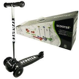 3 Pieces Black 3-Wheel Kick Scooters - Novelty Toys