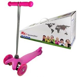 3 Pieces Pink 3-Wheel Kick Scooter - Novelty Toys