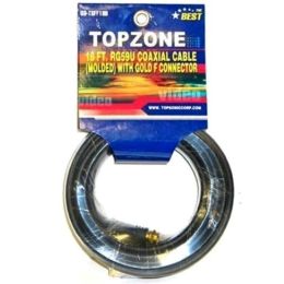 72 of 18ft Coaxial Cable Black Sleeve