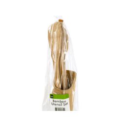12 Wholesale Bamboo Utensil Set With Container
