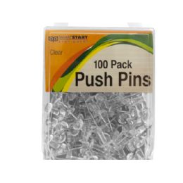 72 Units of Clear Push Pins - Push Pins and Tacks