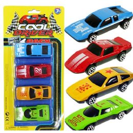72 Wholesale 4 Piece Die Cast Race Car Sets