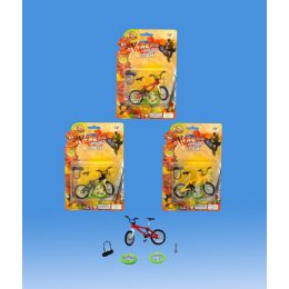 60 Pieces Finger Die Cast Bike With Accessories - Toy Sets