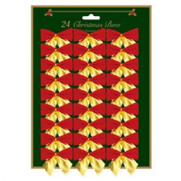 144 Pieces Xmas Bow - Christmas Decorations