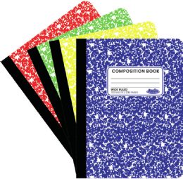48 Wholesale Composition Book 100 Sheet Neon