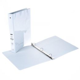 48 Wholesale 1 Inch View Binder With Inner Pockets White