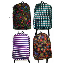 24 Pieces Arctic Star Fanny Packs With Assorted Colored Piping - Backpacks 17"