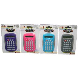 96 Pieces Calculator With Rubber Grips - Calculators