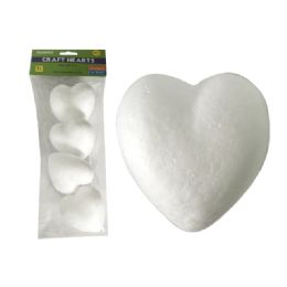 96 Pieces Craft Foam Hearts 4pc 3.25x3" - Foam & Felt