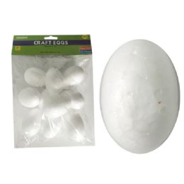 96 Wholesale 10 Piece Styrofoam Craft Eggs