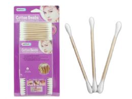 72 Wholesale 350-Piece Wooden Cotton Swabs