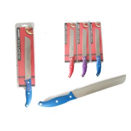 96 Pieces Knife Bread 1pc 8" 3asst Color - Box Cutters and Blades