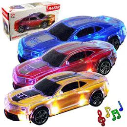 48 Wholesale BumP-N-Go Flashing Sports Cars W/sound.