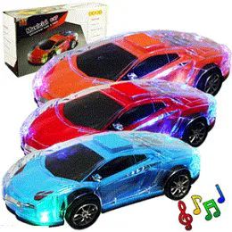 48 Wholesale BumP-N-Go Flashing Sports Cars W/ Sound