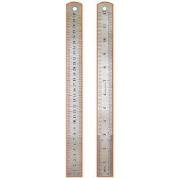36 Pieces stainless steel ruler 12" 30cm 1ct - Rulers