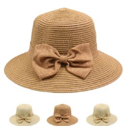 24 Pieces Elegant Women Bow Tie Summer Bucket Hat - Sun Hats